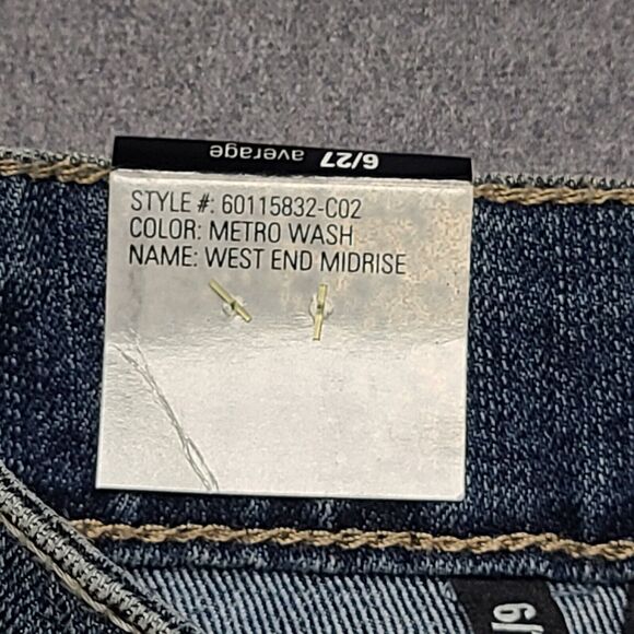 Nine West Womens Jeans 6/27 Average West End Boot Metro Wash Faded Front - Picture 7 of 12